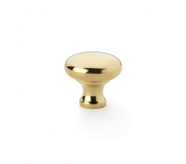 A&W AW836 Wade Round Cupboard Knobs - Polished Brass