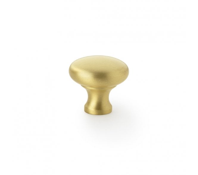 A&W AW836 Wade Round Cupboard Knobs - Satin Brass