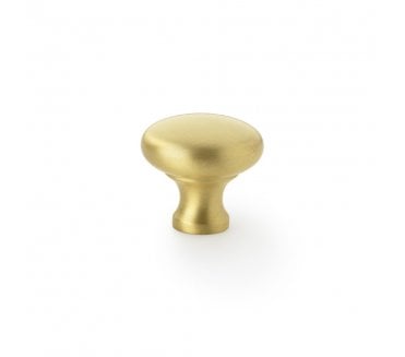 A&W AW836 Wade Round Cupboard Knobs - Satin Brass
