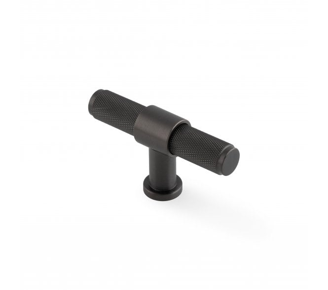 A&W AW838 Kingston Knurled T-Bar Cabinet Knob - Dark Bronze