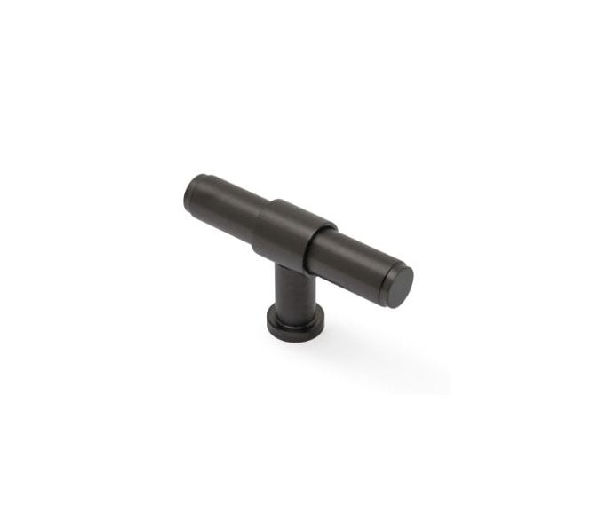 A&W AW838P Kingston Smooth T-Bar Cupboard Knob - Dark Bronze PVD