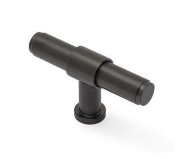 A&W AW838P Kingston Smooth T-Bar Cupboard Knob - Dark Bronze PVD
