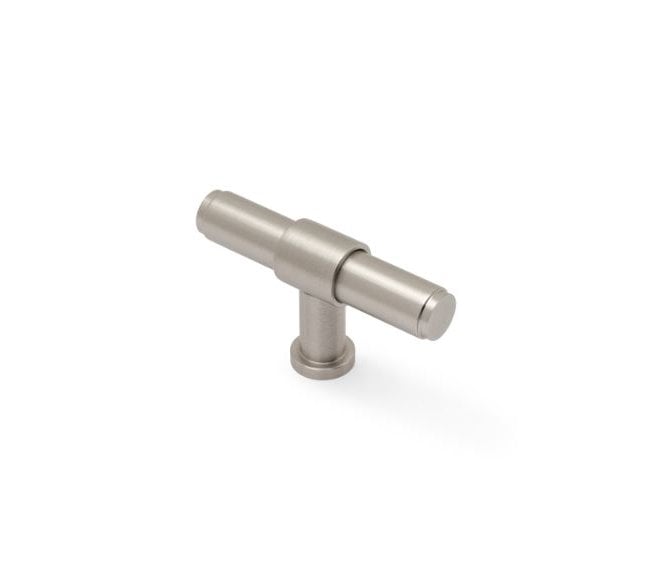 A&W AW838P Kingston Smooth T-Bar Cupboard Knob - Satin Nickel PVD