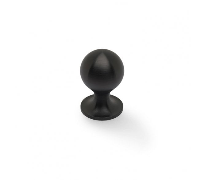 A&W AW844 Plain Caeser Cupboard Knobs On Round Rose - Dark Bronze PVD