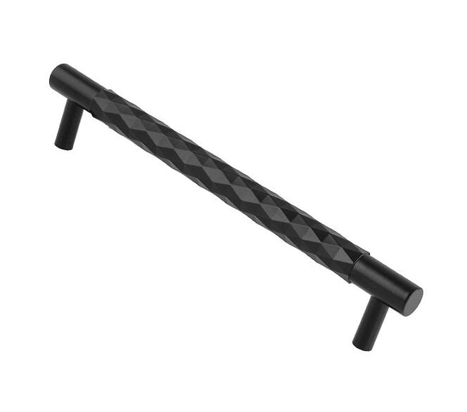 A&W AW846 Diamond Cut Cabinet Pull Handles - Black