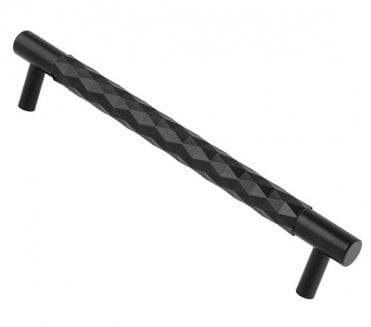 A&W AW846 Diamond Cut Cabinet Pull Handles - Black