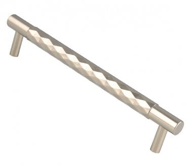 A&W AW846 Diamond Cut Cabinet Pull Handles - Polished Nickel