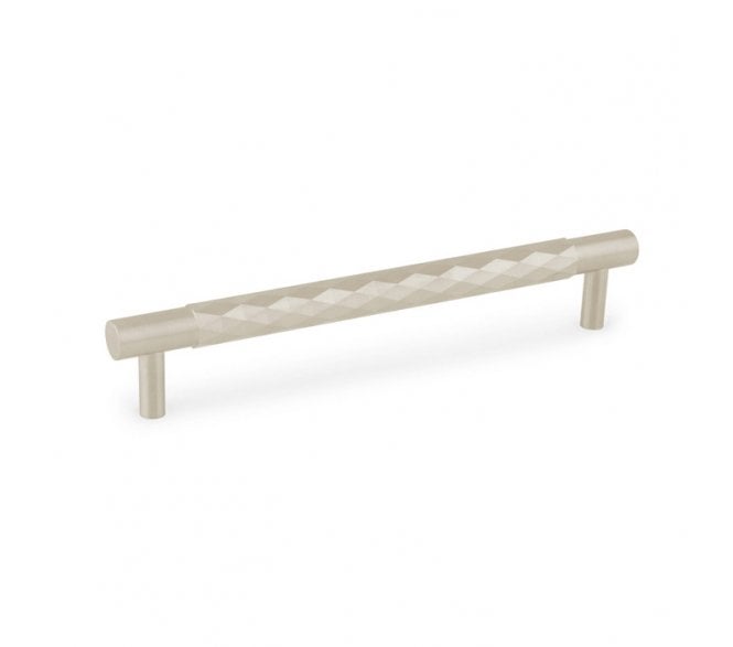 A&W AW846 Diamond Cut Cabinet Pull Handles - Satin Nickel