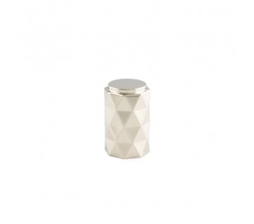 A&W AW847 Diamond Cut Cylinder Cabinet Knobs - Polished Nickel
