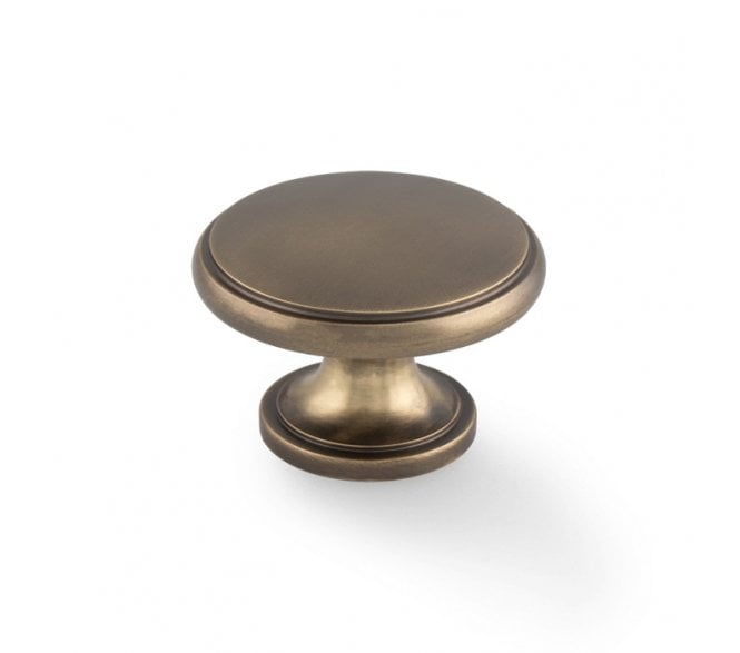 A&W AW849 Cambridge Cabinet Knob 38mm - Antique Brass