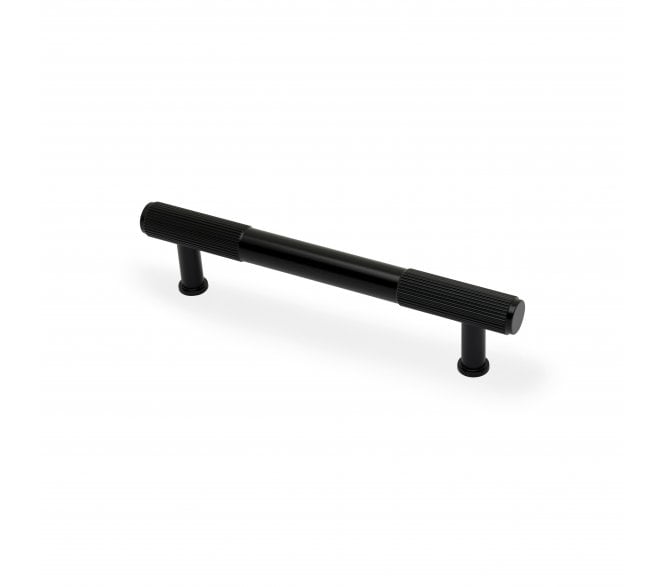 A&W AW854R Washington Reeded End Cabinet Pull - Black