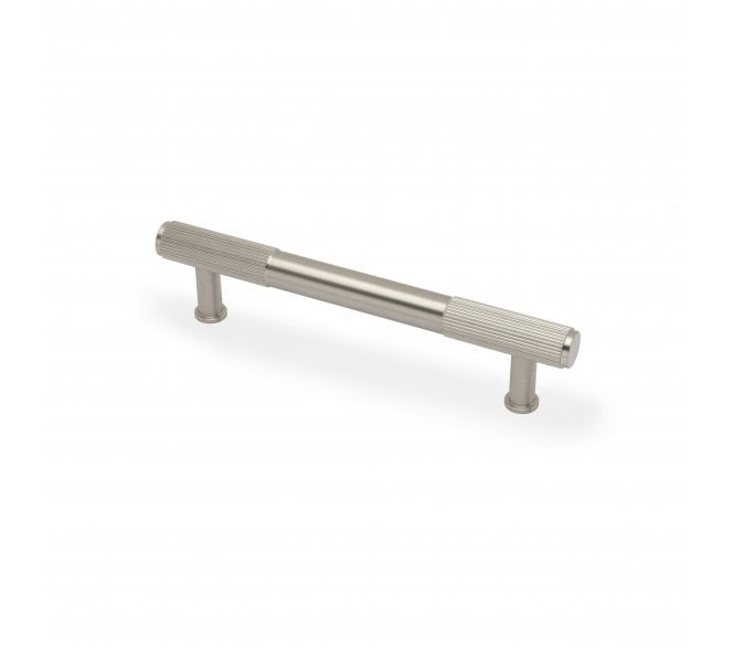 A&W AW854R Washington Reeded End Cabinet Pull - Satin Nickel