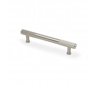 A&W AW854R Washington Reeded End Cabinet Pull - Satin Nickel
