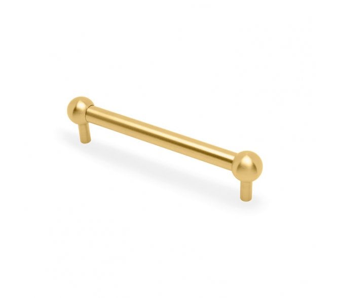 A&W AW856 Plain Caeser Cabinet Pull Handles - Satin Brass PVD