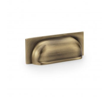 A&W AW905 Quantock Drawer Cup Pulls - Antique Brass