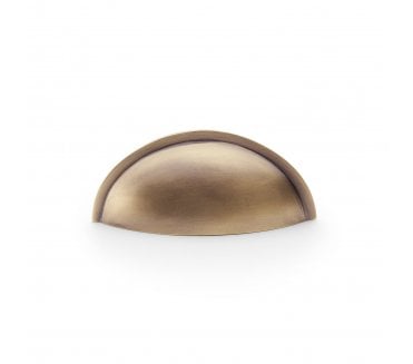 A&W AW909 Quieslade Drawer Cup Pulls - Antique Brass