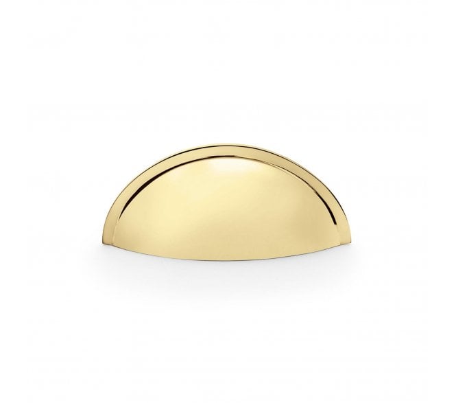 A&W AW909 Quieslade Drawer Cup Pulls - Polished Brass