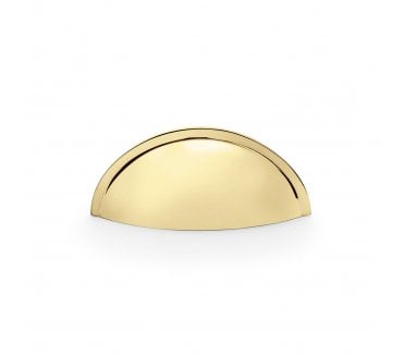 A&W AW909 Quieslade Drawer Cup Pulls - Polished Brass
