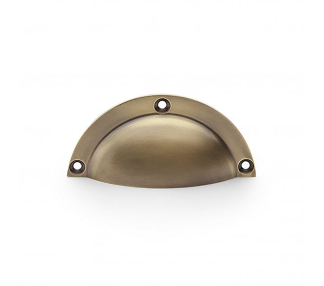 A&W AW910 Raoul Drawer Cup Pulls - Antique Brass