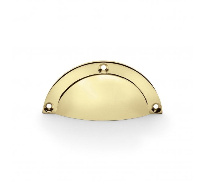 A&W AW910 Raoul Drawer Cup Pulls - Polished Brass