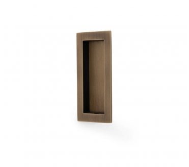 A&W AW911 Rectangular Flush Pull - Antique Brass