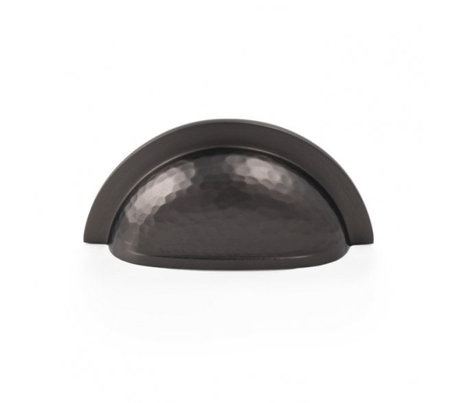 A&W AW912 Bardom Hammered Drawer Cup Pull - Dark Bronze