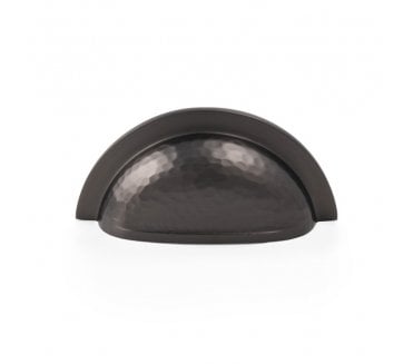 A&W AW912 Bardom Hammered Drawer Cup Pull - Dark Bronze