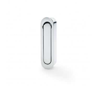 A&W AW991 Pocket Sliding Door Edge Pull (Radius) - Polished Chrome
