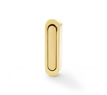 A&W AW991 Pocket Sliding Door Edge Pull (Radius) - Satin Brass