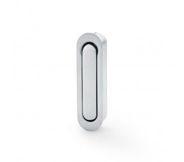 A&W AW991 Pocket Sliding Door Edge Pull (Radius) - Satin Chrome