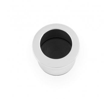 A&W AW992 Pocket Sliding Door Edge Pull (Round) - Polished Chrome
