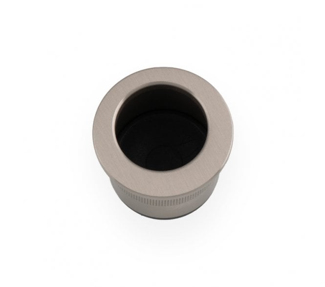 A&W AW992 Pocket Sliding Door Edge Pull (Round) - Satin Nickel