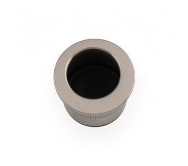 A&W AW992 Pocket Sliding Door Edge Pull (Round) - Satin Nickel