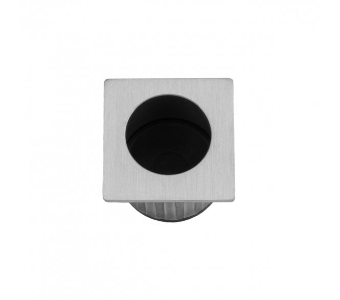 A&W AW993 Pocket Sliding Door Edge Pull (Square) - Satin Chrome