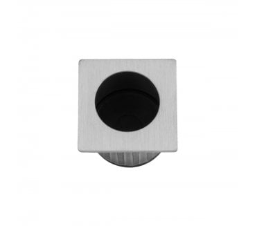 A&W AW993 Pocket Sliding Door Edge Pull (Square) - Satin Chrome