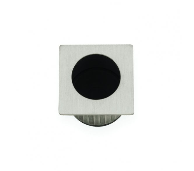A&W AW993 Pocket Sliding Door Edge Pull (Square) - Satin Nickel