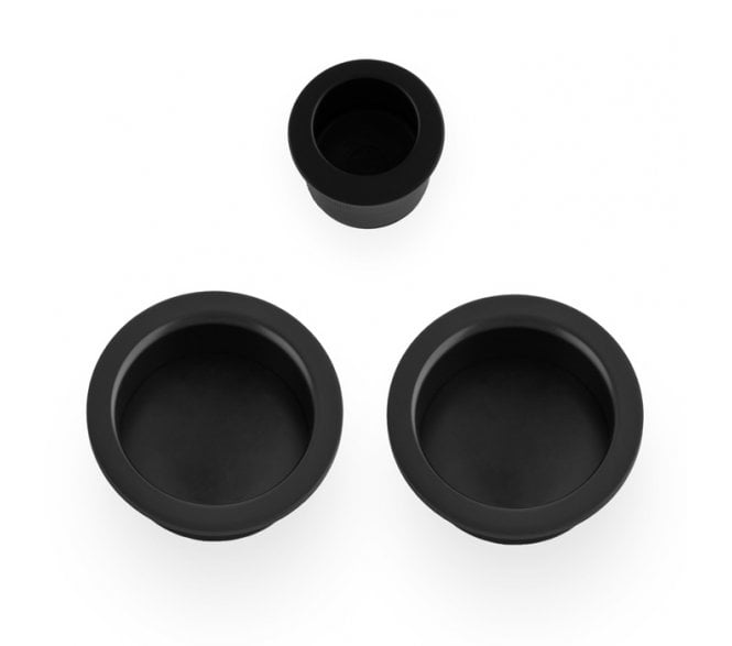 A&W AW994 Circular Flush Pull Kit - Black