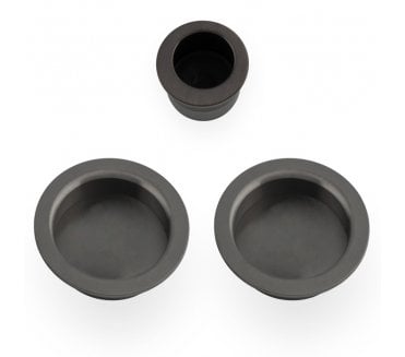 A&W AW994 Circular Flush Pull Kit - Dark Bronze