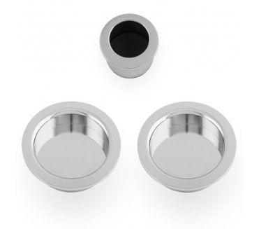 A&W AW994 Circular Flush Pull Kit - Polished Chrome