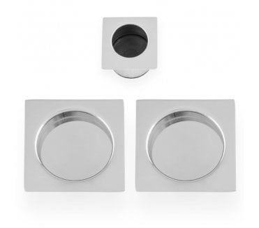 A&W AW995 Square Flush Pull Kit - Polished Chrome