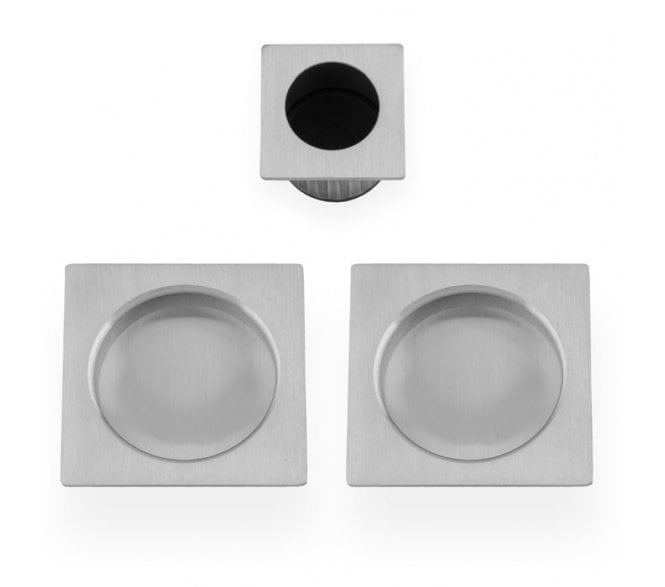 A&W AW995 Square Flush Pull Kit - Satin Chrome
