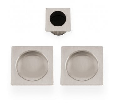 A&W AW995 Square Flush Pull Kit - Satin Nickel