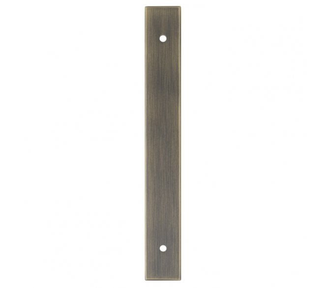 A&W AWBP Rectangular Backplate To Suit A&W Cabinet Pull Handles - Antique Brass