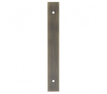 A&W AWBP Rectangular Backplate To Suit A&W Cabinet Pull Handles - Antique Brass