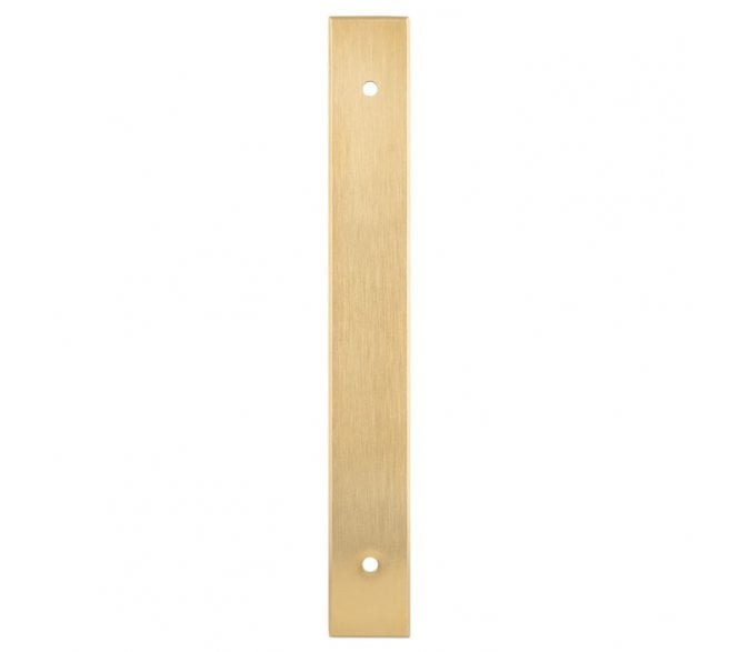 A&W AWBP Rectangular Backplate To Suit A&W Cabinet Pull Handles - Satin Brass PVD