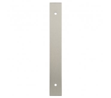 A&W AWBP Rectangular Backplate To Suit A&W Cabinet Pull Handles - Satin Nickel