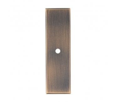 A&W AWBP76 Rectangular Backplate To Suit A&W Cabinet Knobs - Antique Brass