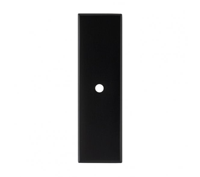 A&W AWBP76 Rectangular Backplate To Suit A&W Cabinet Knobs - Matt Black