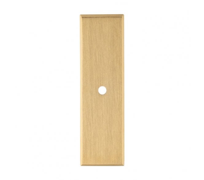 A&W AWBP76 Rectangular Backplate To Suit A&W Cabinet Knobs - Satin Brass PVD