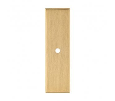 A&W AWBP76 Rectangular Backplate To Suit A&W Cabinet Knobs - Satin Brass PVD
